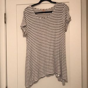 Black and White Striped Tee